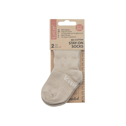KipKep Blijf-Sokken Cookie Beige – 2 stuks