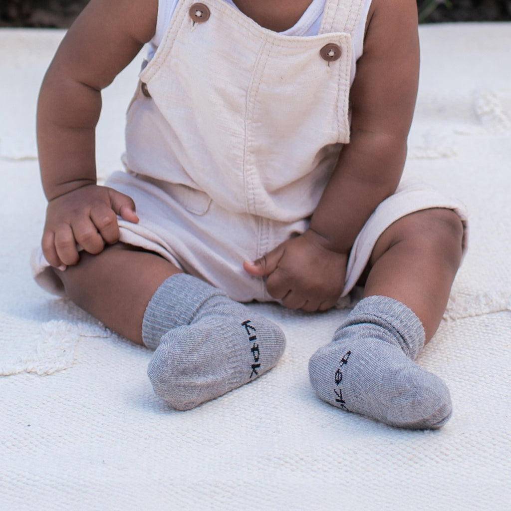 KipKep Blijf-Sokken Pebble Grey – 2 stuks