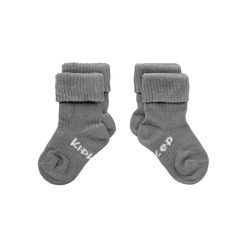 KipKep Blijf-Sokken Pebble Grey – 2 stuks