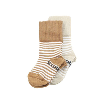 KipKep Paire de chaussettes Camel/Sand - 2 pièces