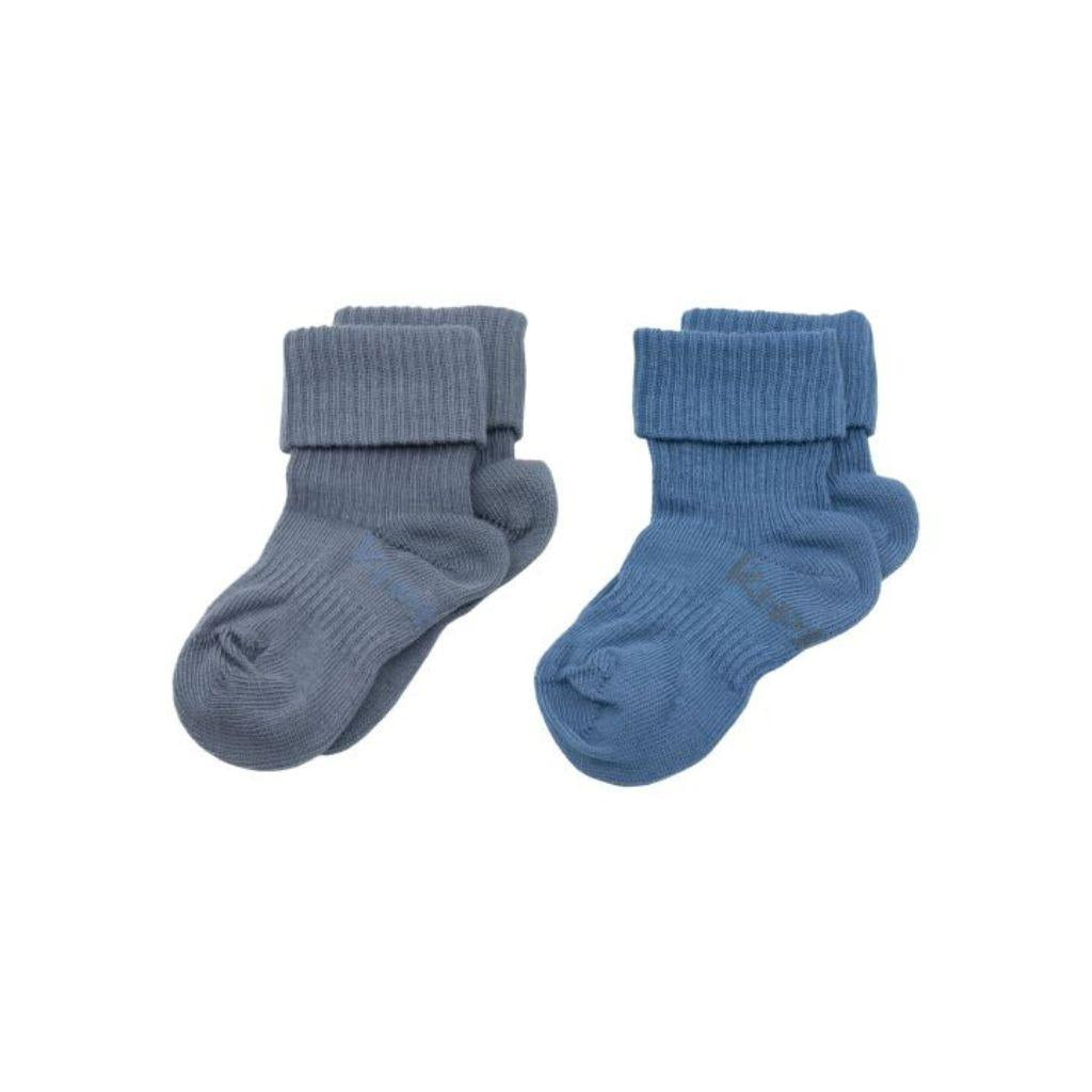KipKep Blijf-Sokken Denim Blue - 2 stuks