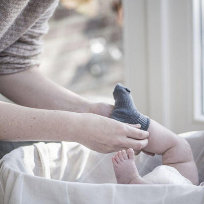 KipKep Blijf-Sokken Denim Blue - 2 stuks