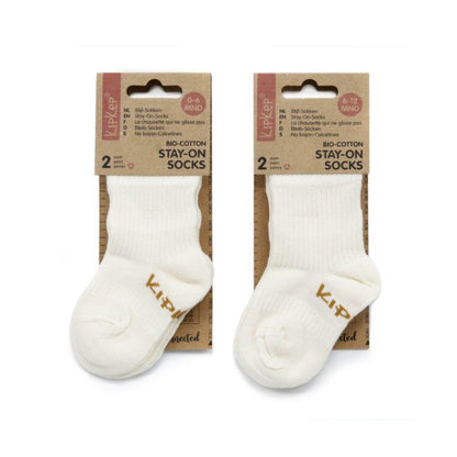 KipKep Blijf-Sokken Off White - 2 stuks