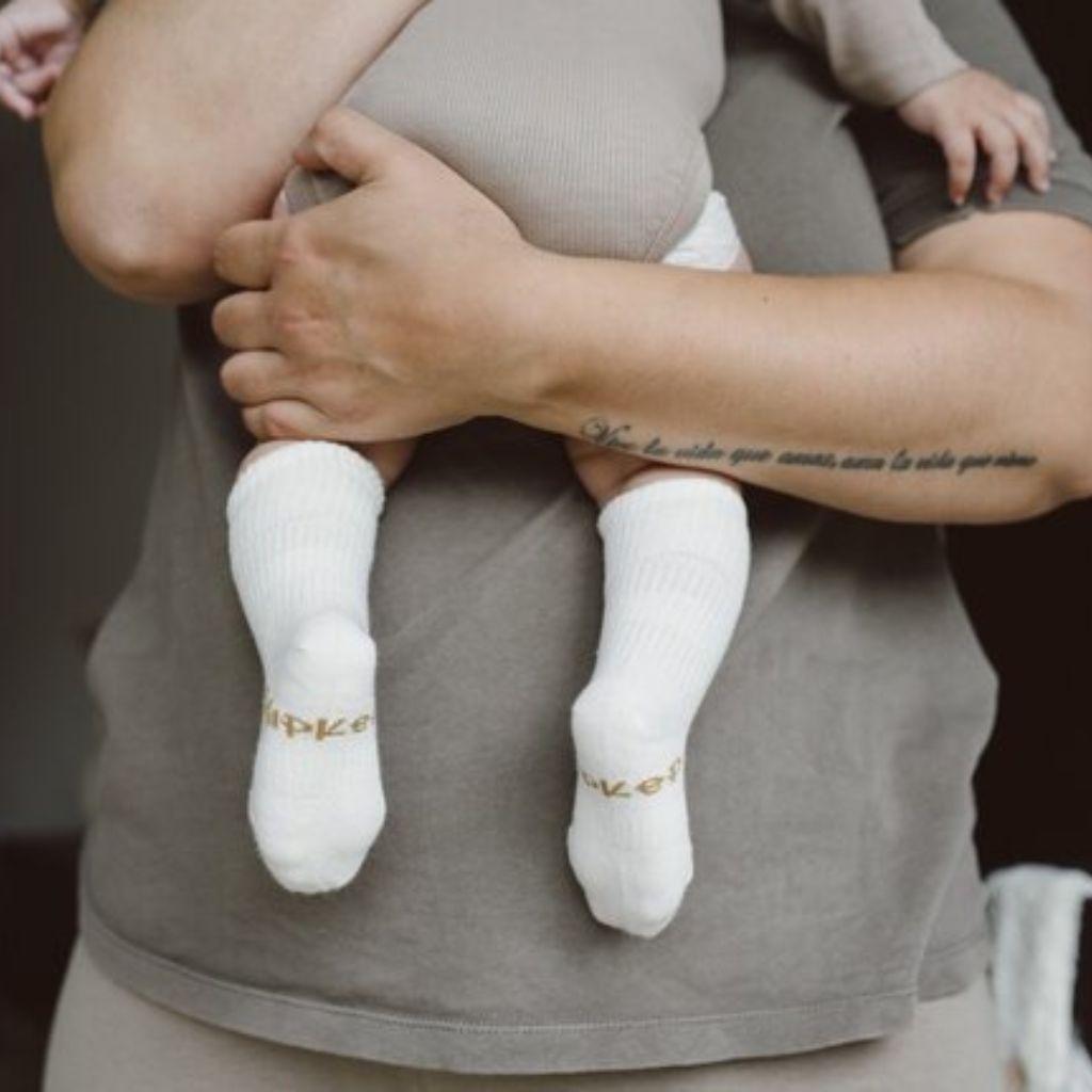 KipKep Blijf-Sokken Off White - 2 stuks