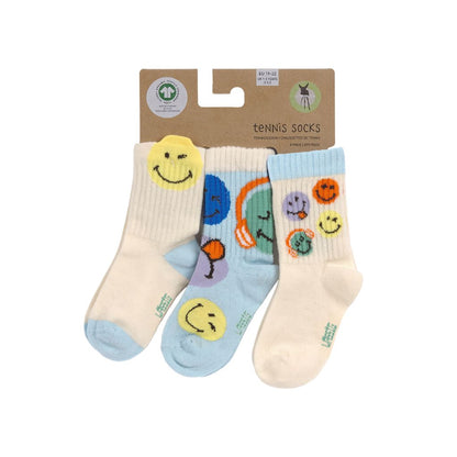 Lässig Chaussettes SmileyWorld Bleu – 3 paires