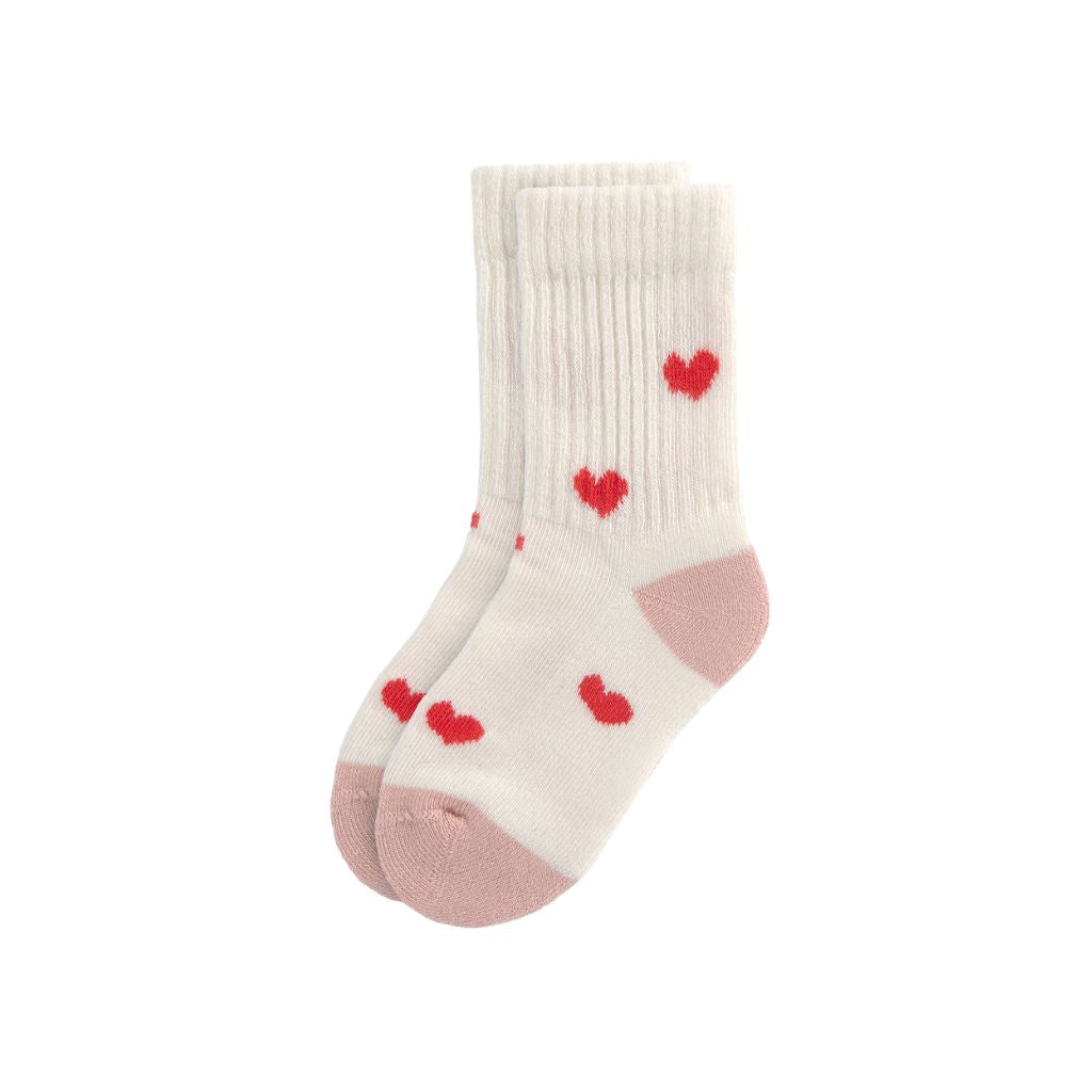 Lässig Chaussettes Terry Tennis GOTS Heart Multi – 3 paires