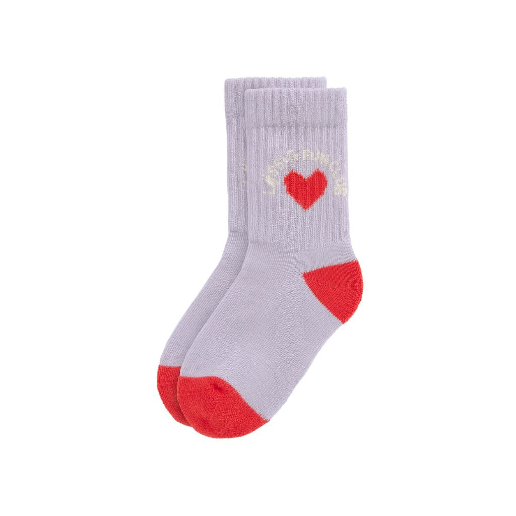 Lässig Chaussettes Terry Tennis GOTS Heart Multi – 3 paires