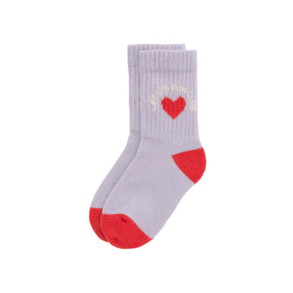 Lässig Chaussettes Terry Tennis GOTS Heart Multi – 3 paires