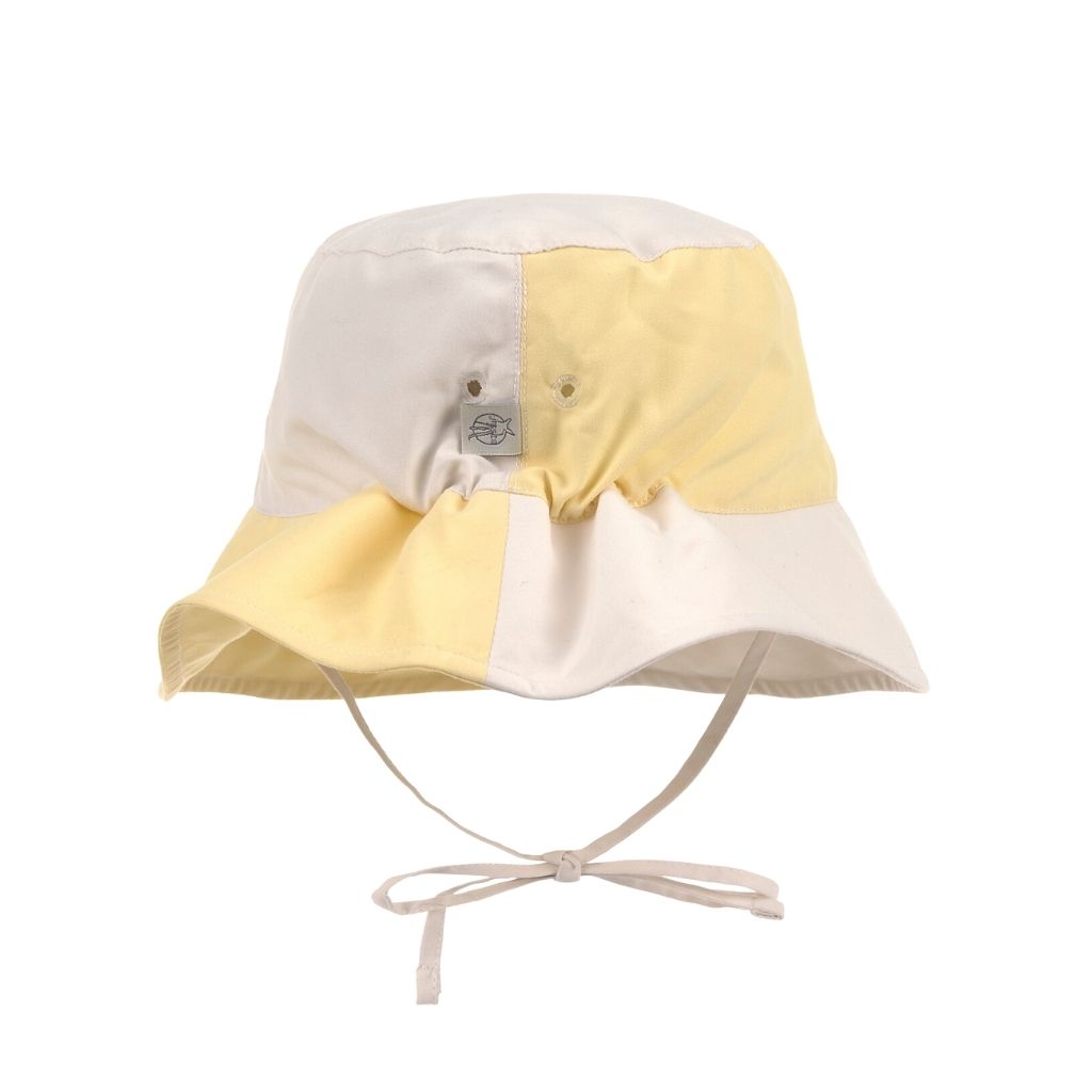 Lässig Zonnehoed Checkerboard Pale Yellow/Sea Salt