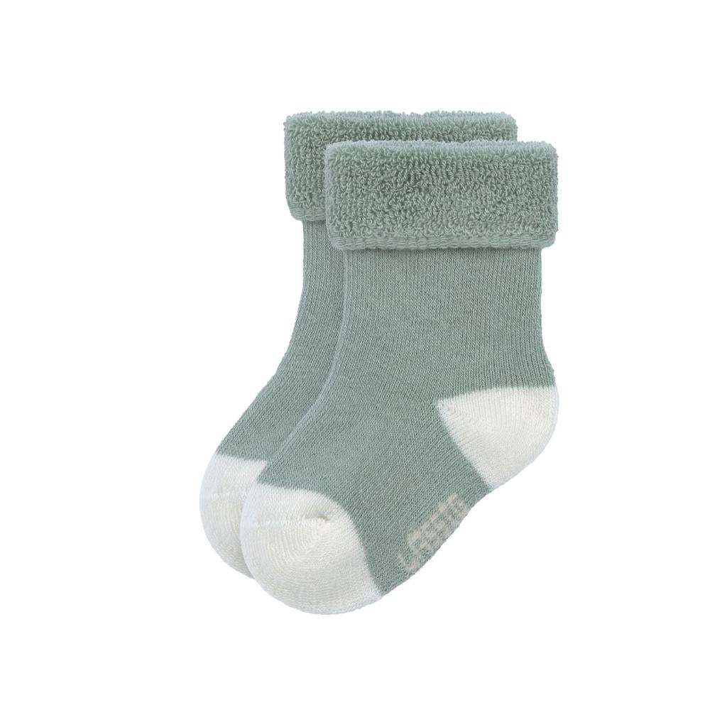 Lässig Chaussettes Terry GOTS Dog Vert – 3 pièces