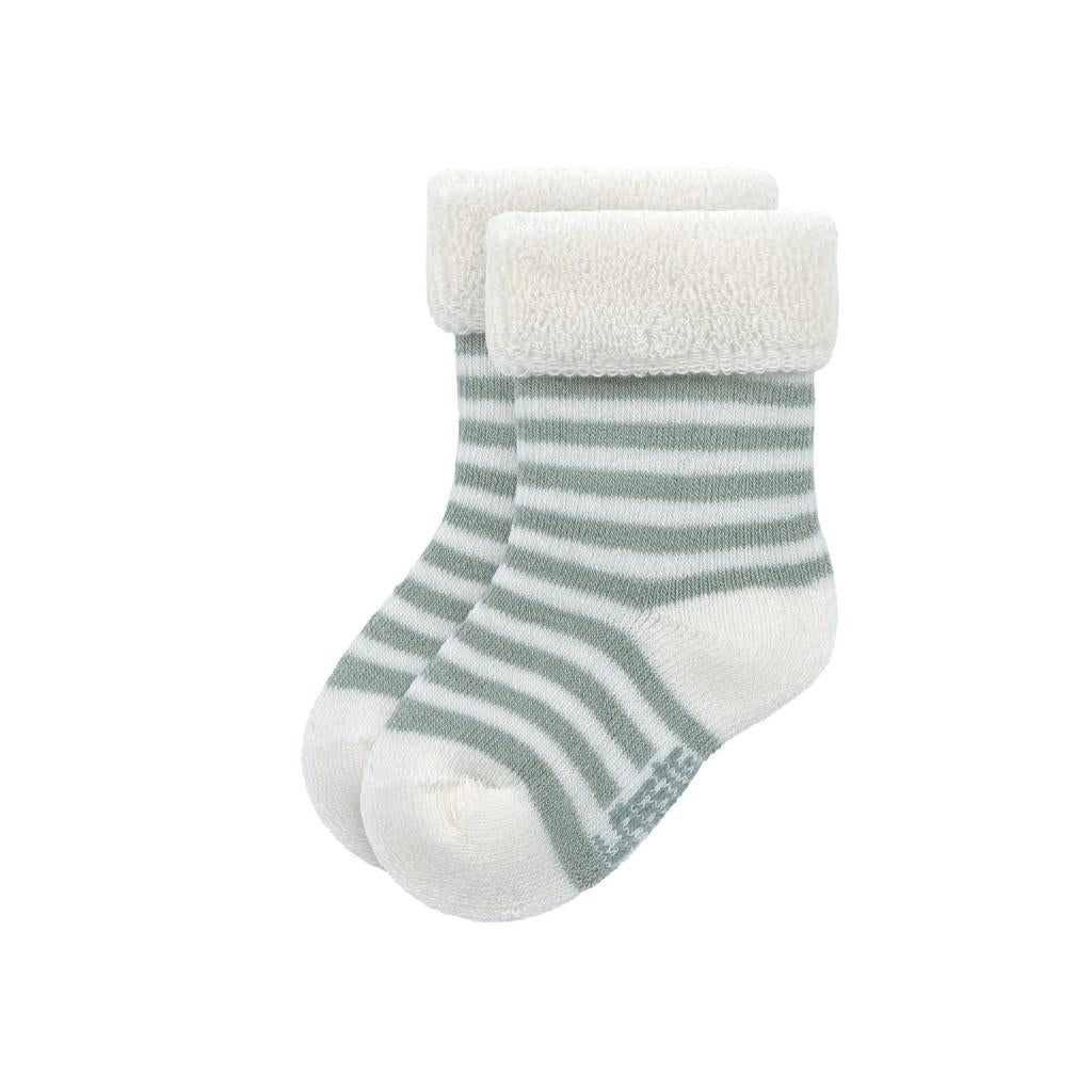 Lässig Chaussettes Terry GOTS Dog Vert – 3 pièces