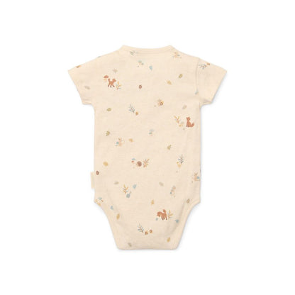 Little Dutch Body met korte mouwen Forest Friends zand