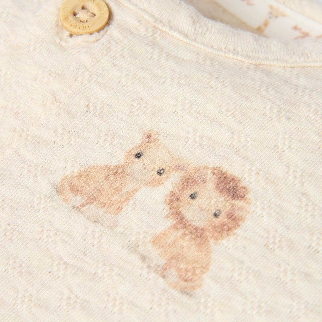 Little Dutch Combinaison Safari Friends Beige Unisexe 