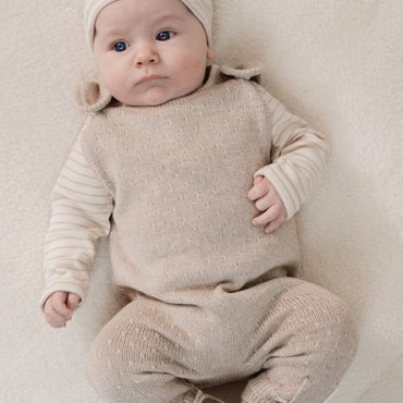 Little Dutch Gebreid boxpakje uniseks Soft Beige