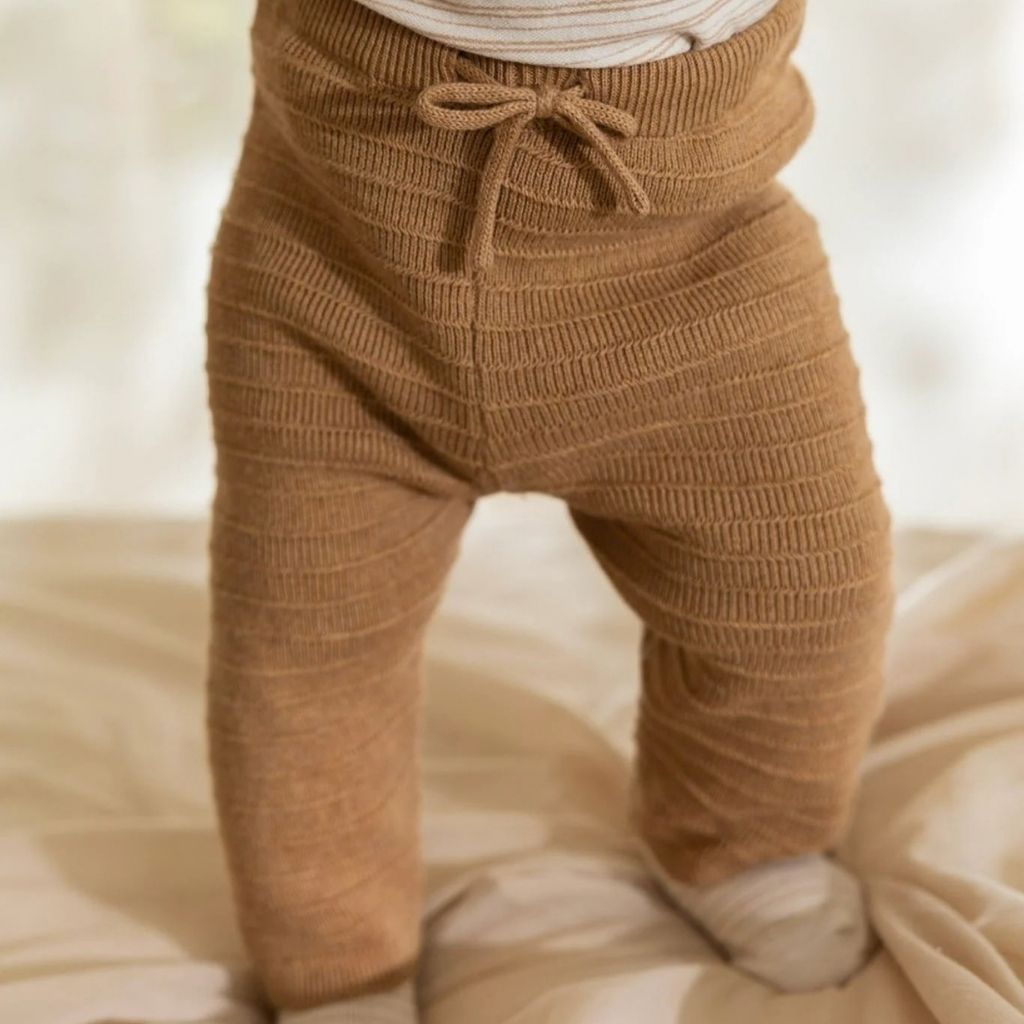 Little Dutch Broek Gebreid Safari Friends Soft Tan Uniseks