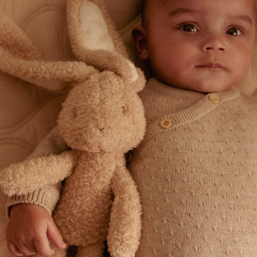 Little Dutch Gebreid vestje overslag Soft Beige