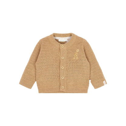 Little Dutch Cardigan Gebreid Safari Friends Soft Tan Uniseks