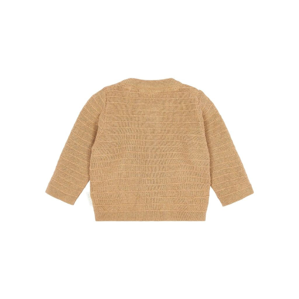 Little Dutch Cardigan Gebreid Safari Friends Soft Tan Uniseks