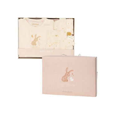 Little Dutch Pyjama 2 pièces Coffret cadeau Baby Bunny Newborn Naturals Crème Unisexe