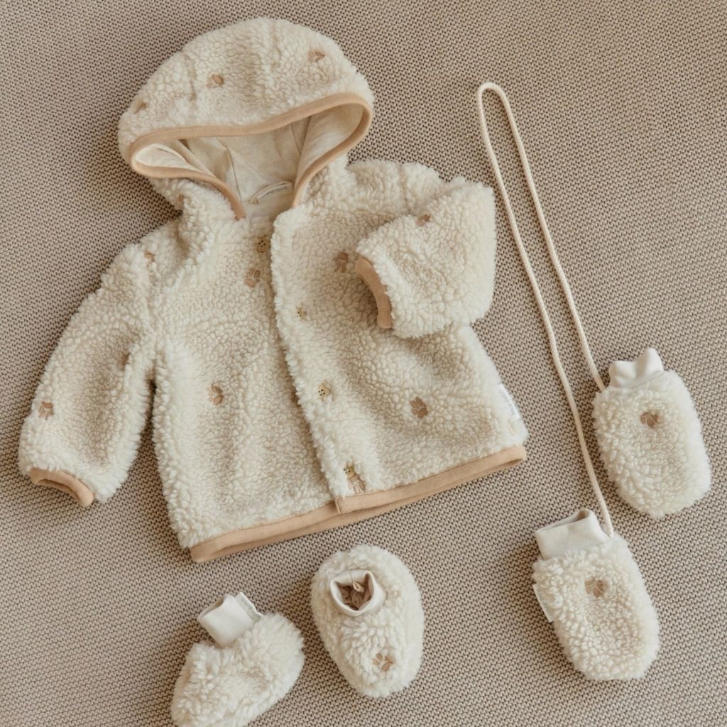 Little Dutch Jas Teddy Safari Friends Sand Uniseks