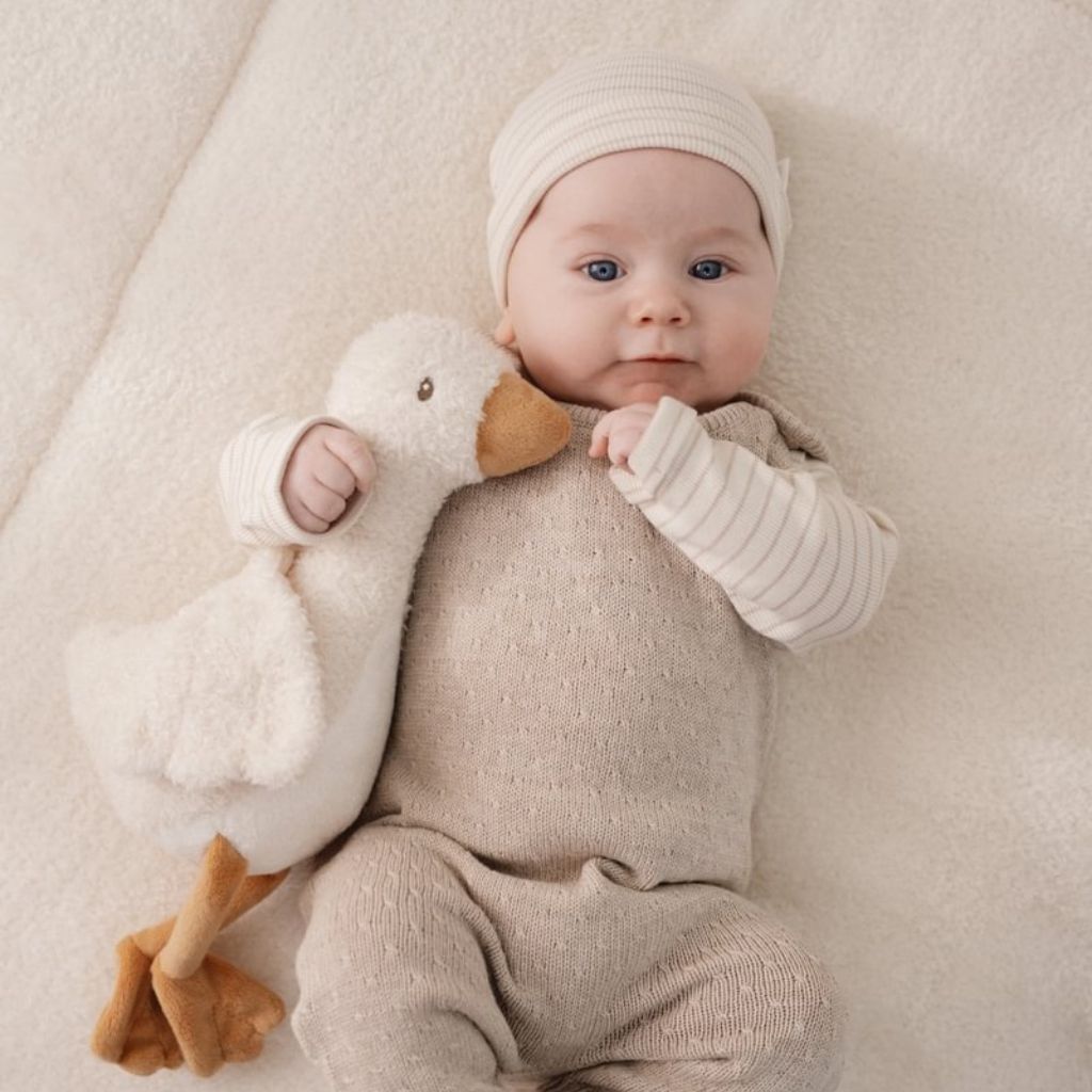 Little Dutch Muts Stripe uniseks Soft Beige