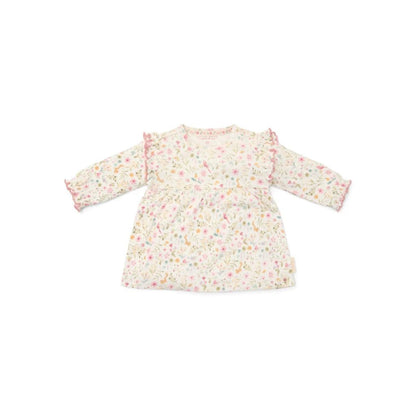 Little Dutch My Fairy Garden Jurkje lange mouw Fairy Garden roze