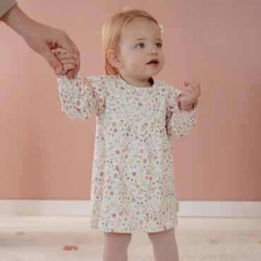 Little Dutch Robe à manches longues Fairy Garden rose