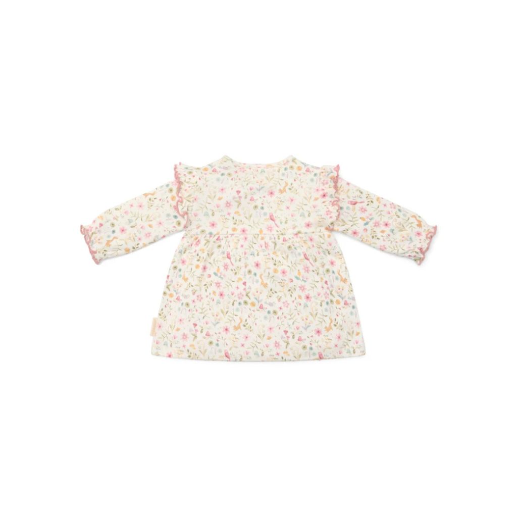 Little Dutch My Fairy Garden Jurkje lange mouw Fairy Garden roze