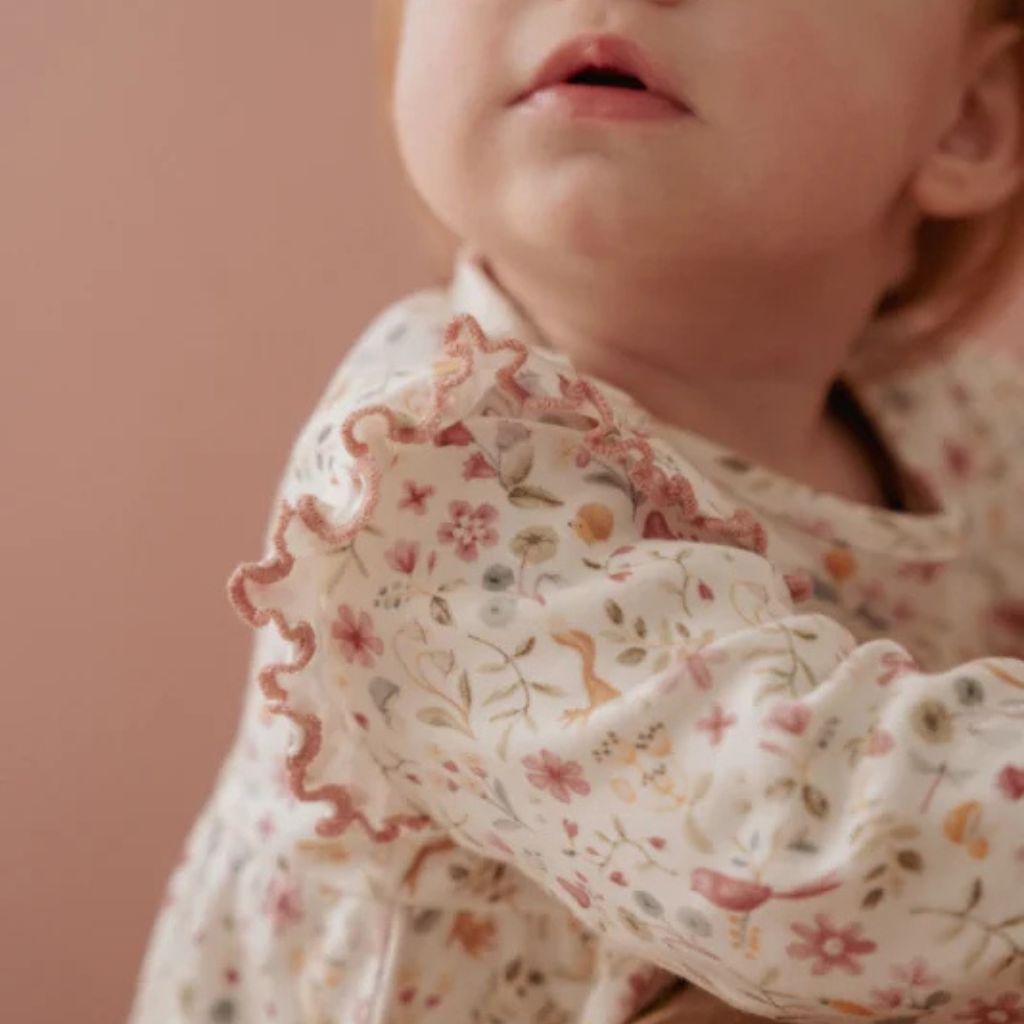 Little Dutch My Fairy Garden Jurkje lange mouw Fairy Garden roze