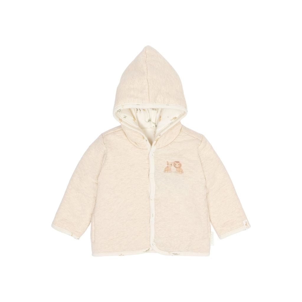 Little Dutch Veste Reversible Safari Friends Beige Unisexe 