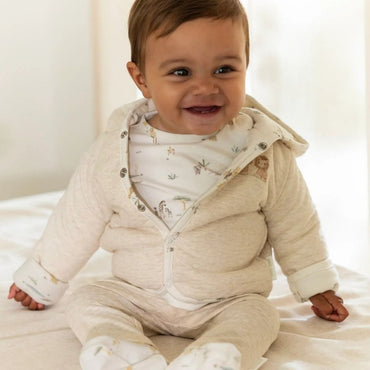 Little Dutch Jas Omkeerbaar Safari Friends Beige Uniseks
