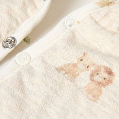 Little Dutch Veste Reversible Safari Friends Beige Unisexe 