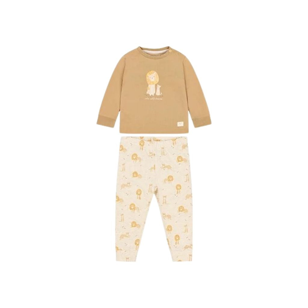 Little Dutch 2-Delige Pyjama Safari Friends Lion Beige