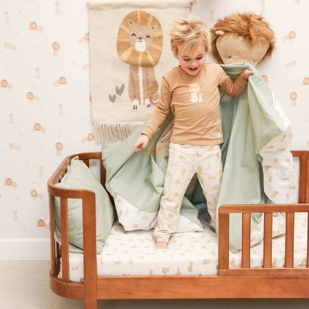 Little Dutch 2-Delige Pyjama Safari Friends Lion Beige