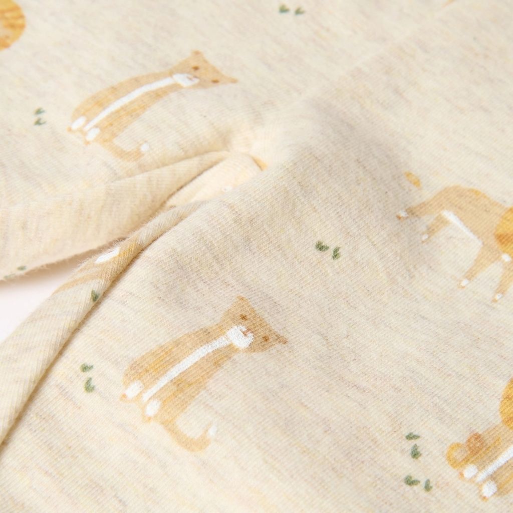 Little Dutch 2-Delige Pyjama Safari Friends Lion Beige