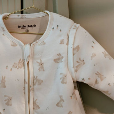 Little Dutch Slaapzak winter Newborn Naturals Baby Bunny wit