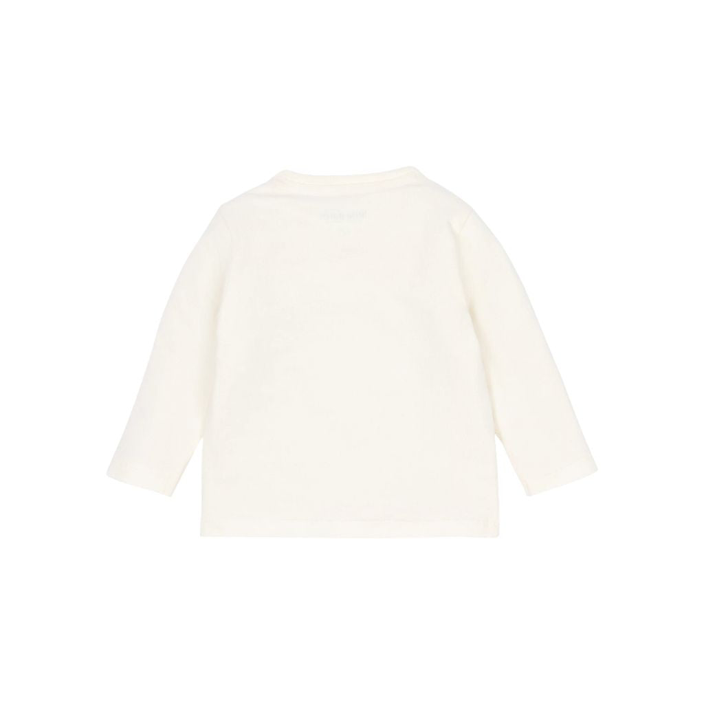 Little Dutch T-shirt Longues Manches Safari Friends Crème Unisexe 
