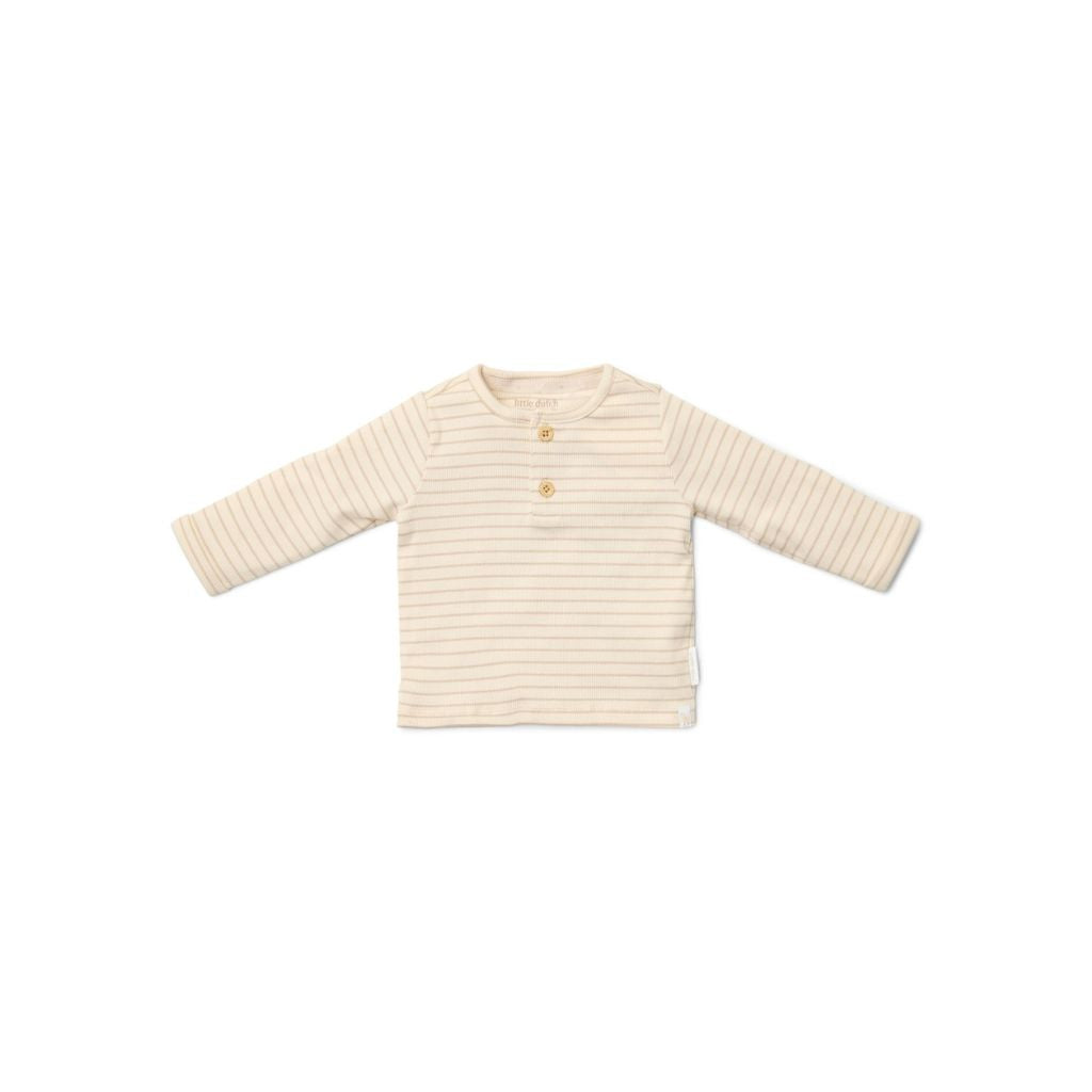 Little Dutch T-shirt lange mouw Stripe Sand