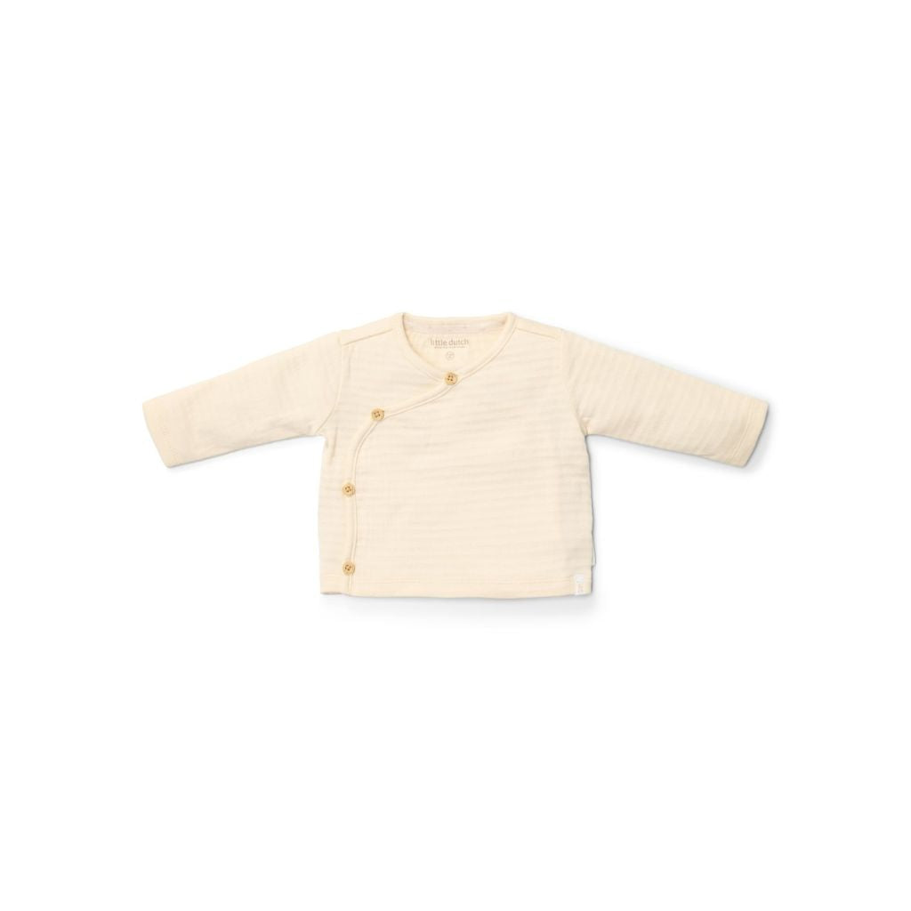 Little Dutch T-shirt overslag lange mouw Creme