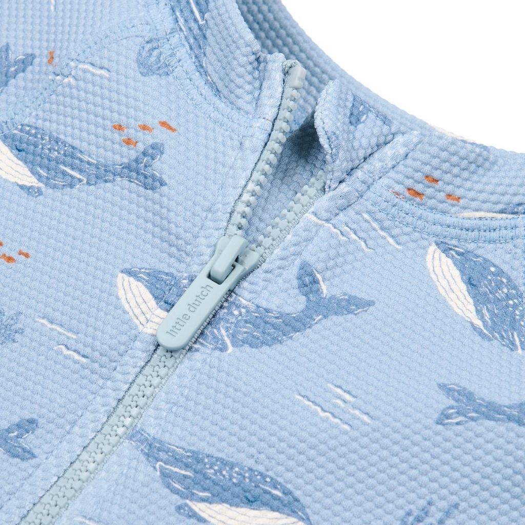 Little Dutch Maillot de bain à manches longues Ocean Splash Blue