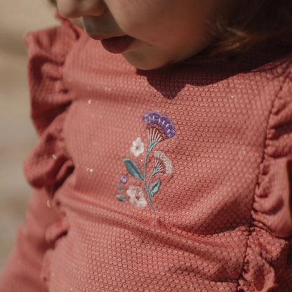 Little Dutch Zwemshirt lange mouwen Dreamy Sparkle Pink