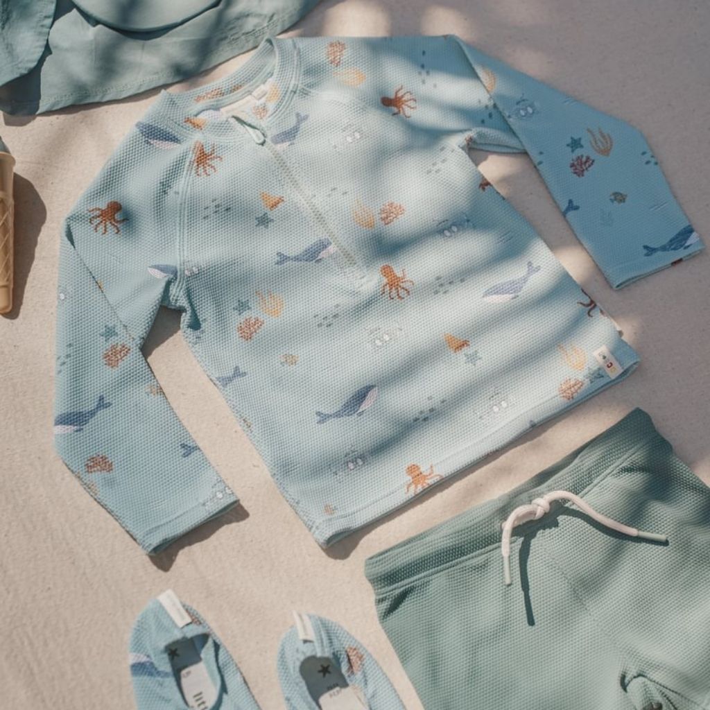 Little Dutch Zwemshirt lange mouwen Ocean Friends Multi