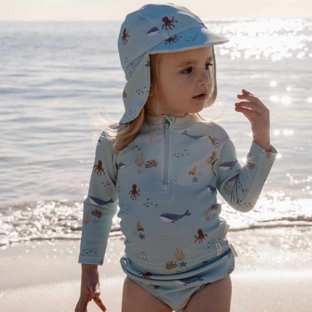 Little Dutch Zwemshirt lange mouwen Ocean Friends Multi