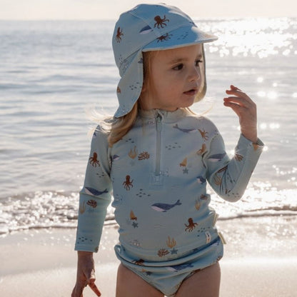 Little Dutch Zwemshirt lange mouwen Ocean Friends Multi