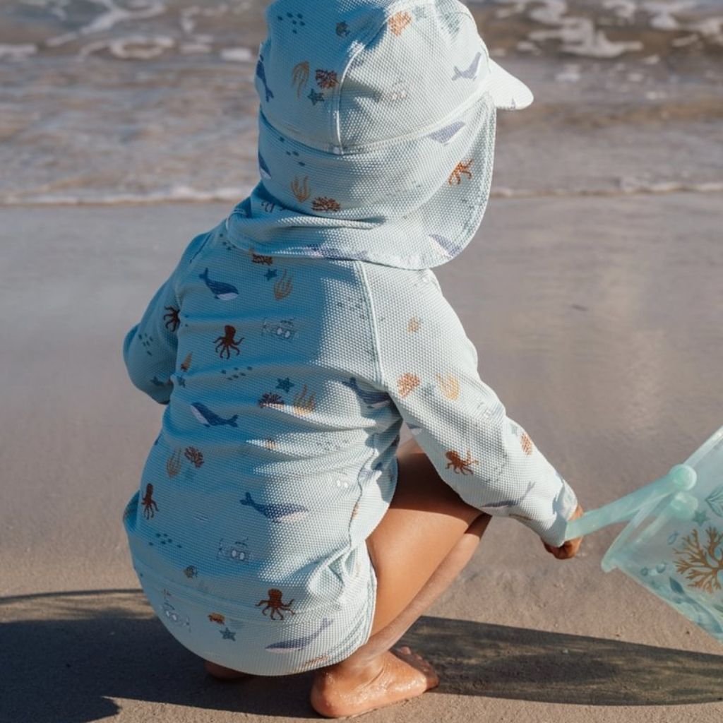Little Dutch Zwemshirt lange mouwen Ocean Friends Multi