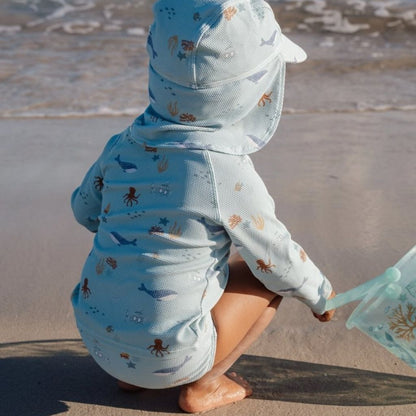 Little Dutch Zwemshirt lange mouwen Ocean Friends Multi