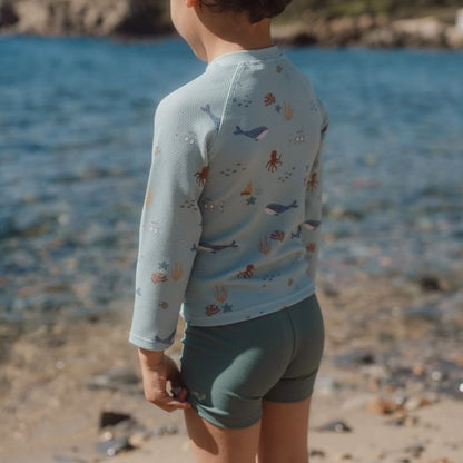 Little Dutch Zwemshirt lange mouwen Ocean Friends Multi