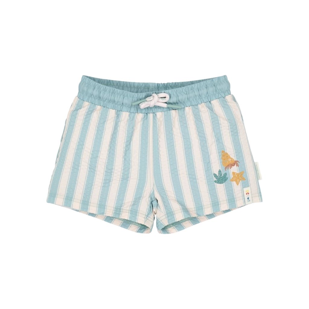 Little Dutch Short de bain Ocean Surf Stripes Green