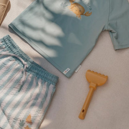 Little Dutch Short de bain Ocean Surf Stripes Green