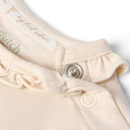 Little Dutch Body à Manches Longues Safari Friends Beige Unisexe 